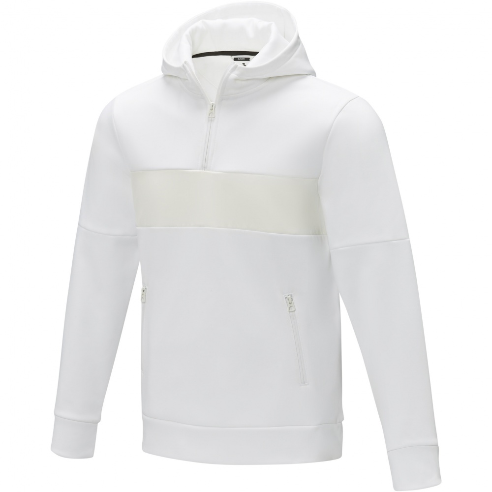 Logotrade promotional giveaway image of: Sayan men's half zip anorak hooded sweater