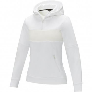 Logotrade advertising products photo of: Sayan women's half zip anorak hooded sweater