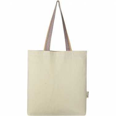 Logotrade promotional product picture of: Rainbow 180 g/m² recycled cotton tote bag 5L