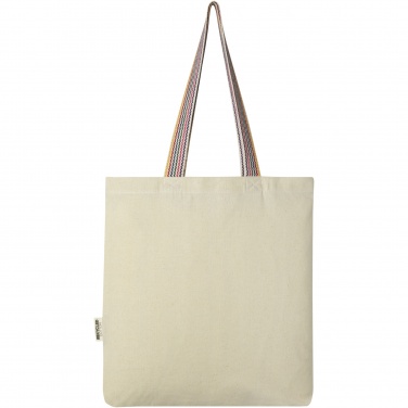 Logo trade corporate gifts picture of: Rainbow 180 g/m² recycled cotton tote bag 5L