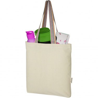 Logotrade promotional merchandise picture of: Rainbow 180 g/m² recycled cotton tote bag 5L