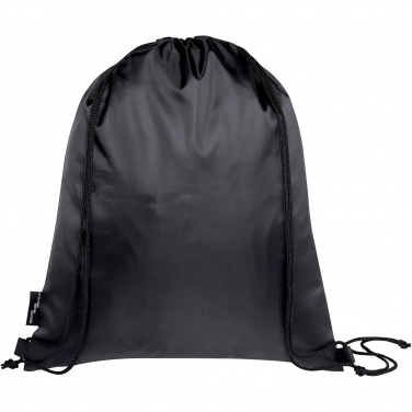 Logo trade corporate gifts picture of: Ash recycled foldable drawstring bag 7L