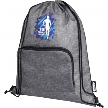 Logo trade promotional item photo of: Ash recycled foldable drawstring bag 7L