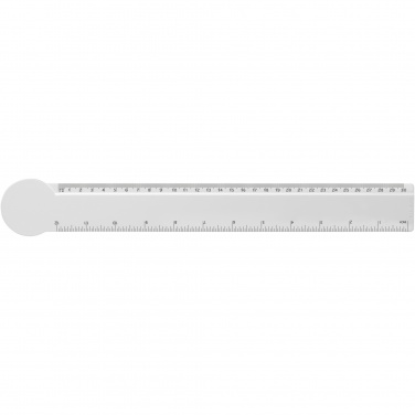 Logo trade advertising product photo of: Tait 30cm circle-shaped recycled plastic ruler