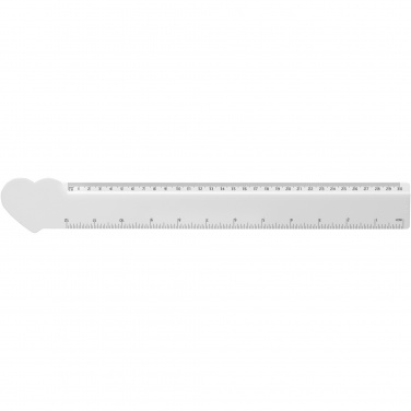 Logo trade advertising products picture of: Tait 30cm heart-shaped recycled plastic ruler