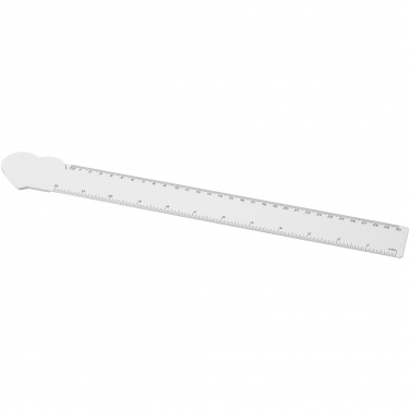 Logotrade promotional items photo of: Tait 30cm heart-shaped recycled plastic ruler