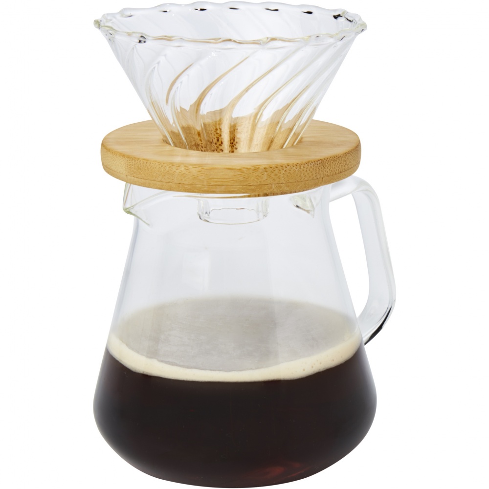 Logo trade promotional items image of: Geis 500 ml glass coffee maker