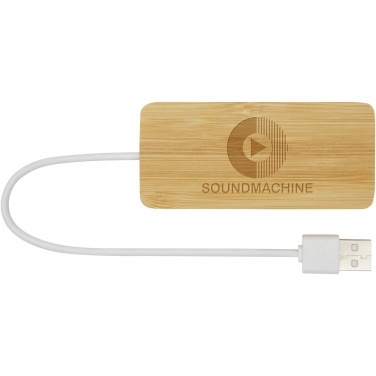 Logotrade corporate gift image of: Tapas bamboo USB hub