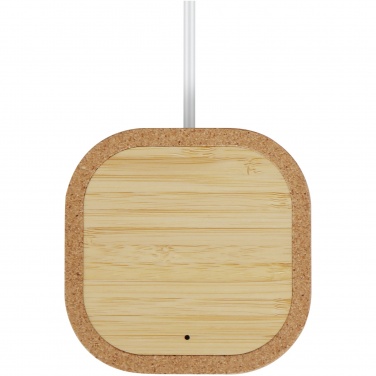 Logo trade advertising products picture of: Cerris 15W cork wireless charging pad