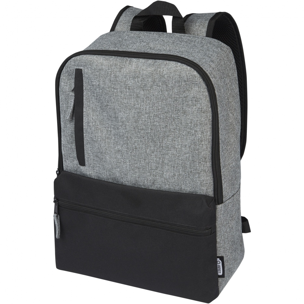 Logo trade advertising products image of: Reclaim 15" GRS recycled two-tone laptop backpack 14L