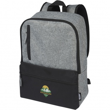 Logo trade promotional giveaways picture of: Reclaim 15" GRS recycled two-tone laptop backpack 14L