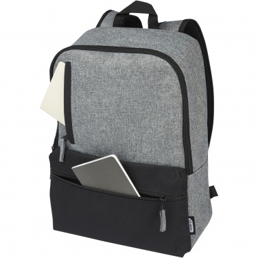 Logotrade corporate gift picture of: Reclaim 15" GRS recycled two-tone laptop backpack 14L