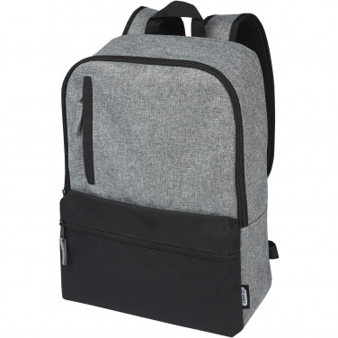 Logo trade promotional product photo of: Reclaim 15" GRS recycled two-tone laptop backpack 14L