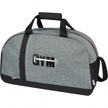 Logo trade promotional merchandise image of: Reclaim GRS recycled two-tone sport duffel bag 21L