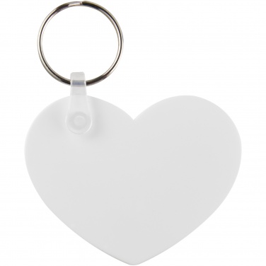 Logo trade promotional products image of: Tait heart-shaped recycled keychain