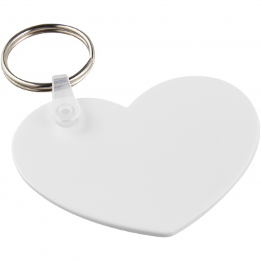 Logotrade promotional giveaway picture of: Tait heart-shaped recycled keychain