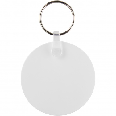 Logo trade advertising products image of: Tait circle-shaped recycled keychain