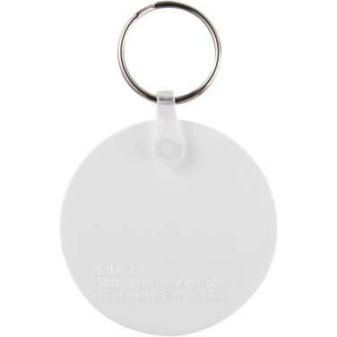 Logotrade business gift image of: Tait circle-shaped recycled keychain