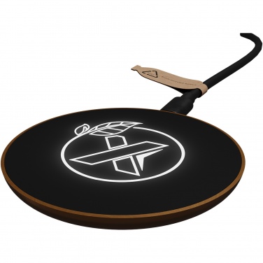 Logo trade corporate gifts picture of: SCX.design W13 10W wooden wireless charging station