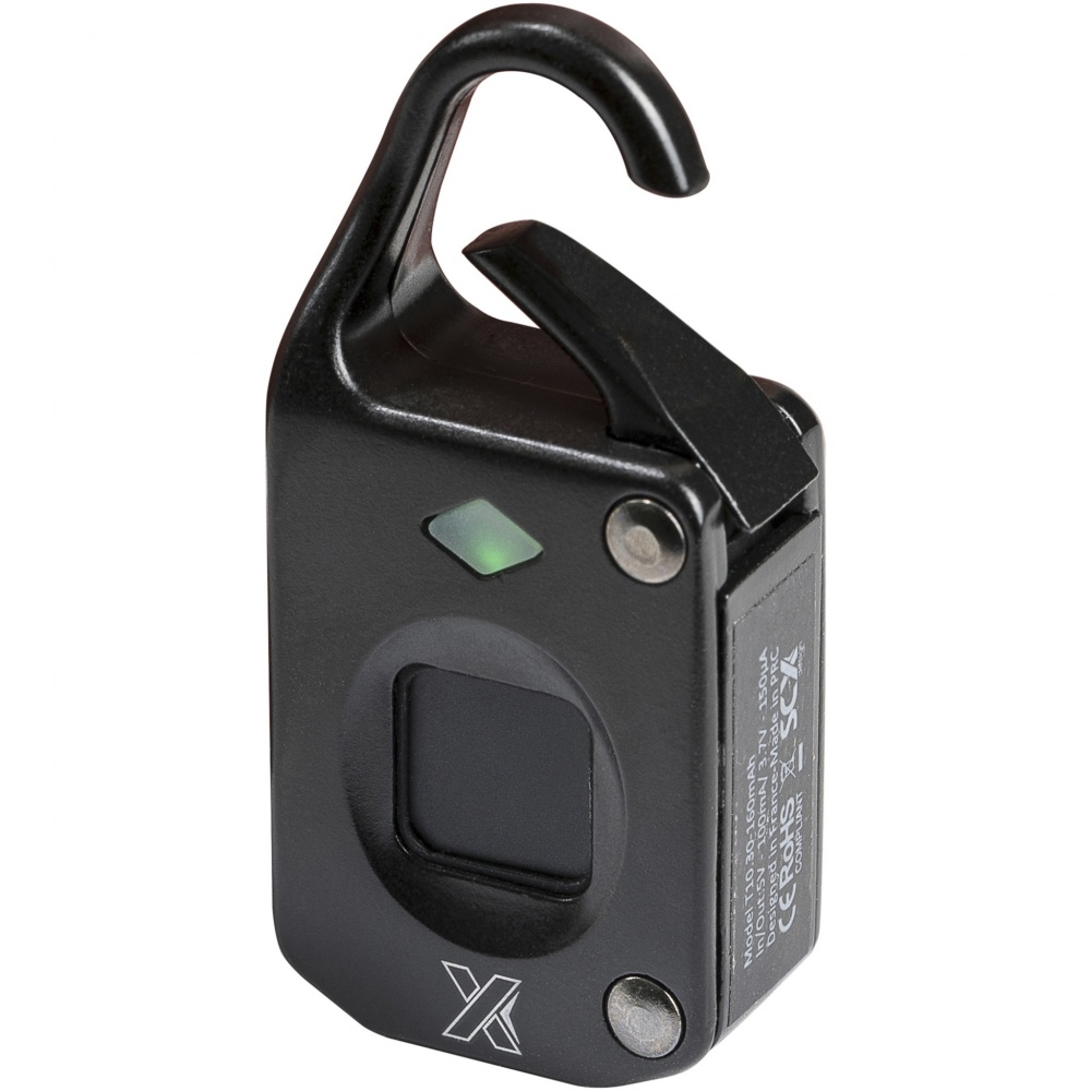 Logo trade corporate gifts image of: SCX.design T10 fingerprint padlock