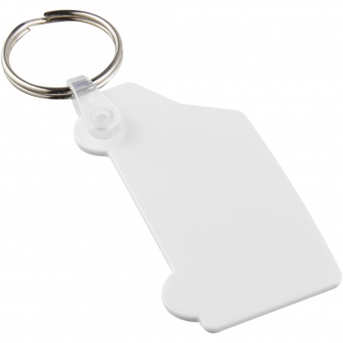 Logo trade promotional gifts image of: Tait van-shaped recycled keychain