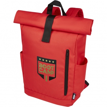 Logotrade promotional item picture of: Byron 15.6" GRS RPET roll-top backpack 18L