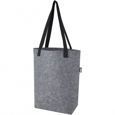 Logo trade corporate gifts picture of: Felta GRS recycled felt tote bag with wide bottom 12L