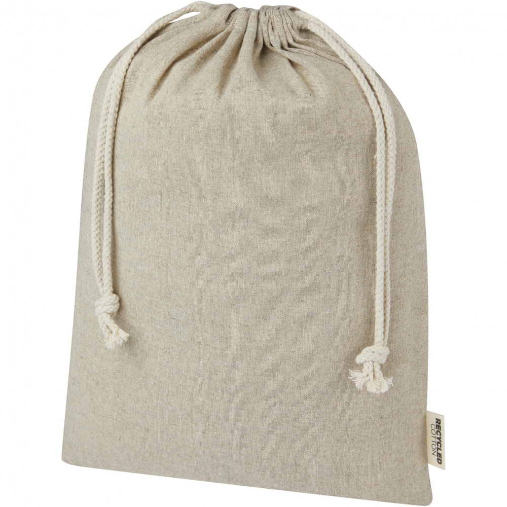 Logo trade promotional giveaway photo of: Pheebs 150 g/m² GRS recycled cotton gift bag large 4L