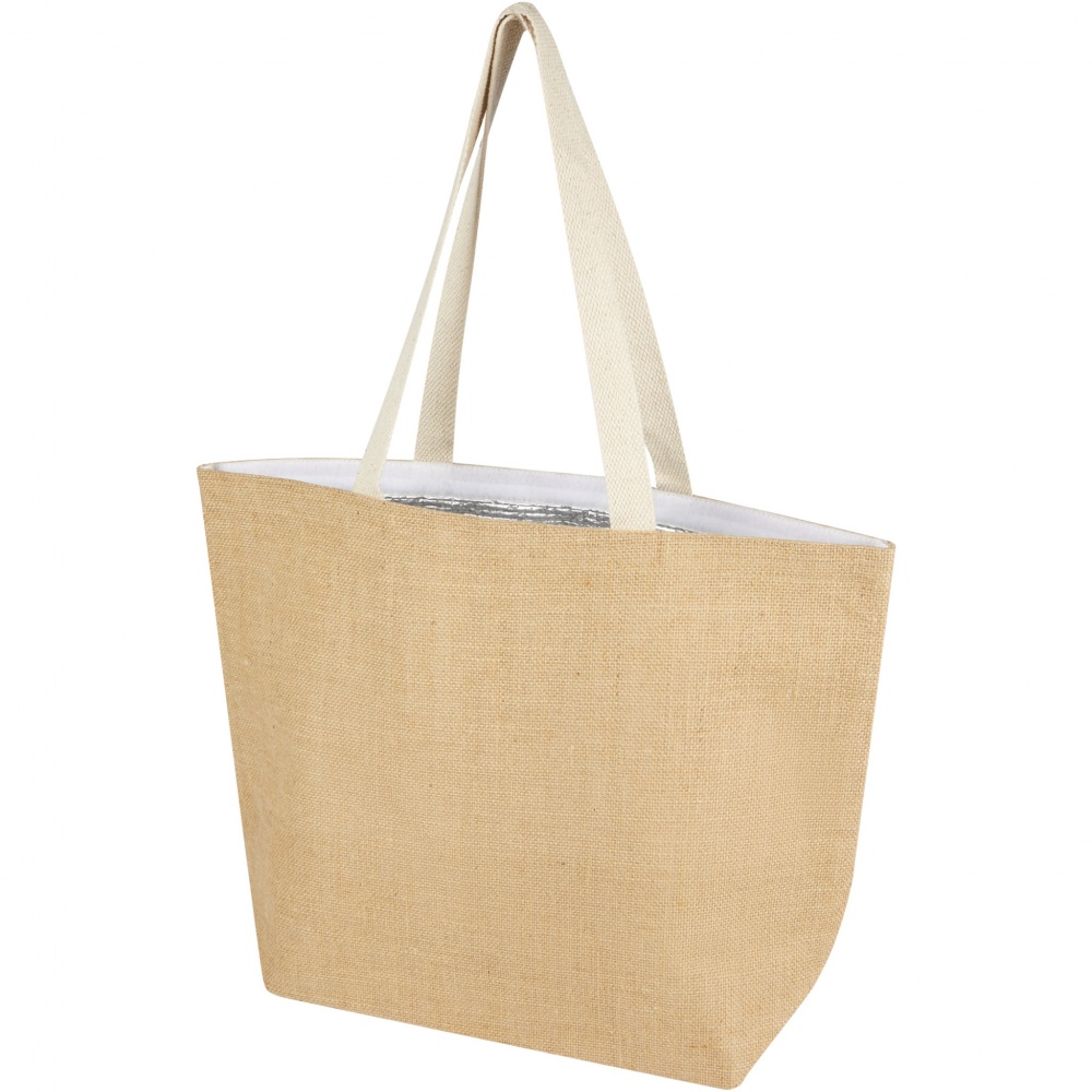 Logo trade promotional items picture of: Juta 300 g/m² jute cooler tote bag 12L