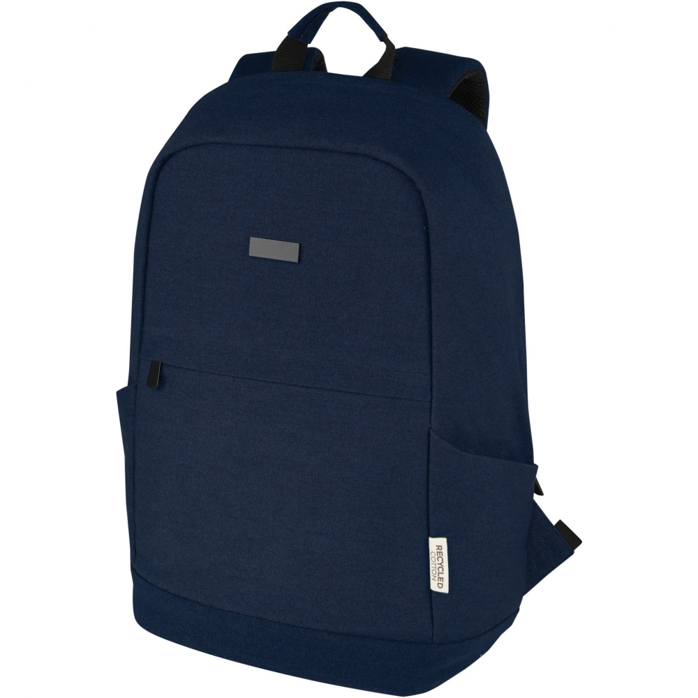 Logotrade promotional item image of: Joey 15.6" GRS recycled canvas anti-theft laptop backpack 18L