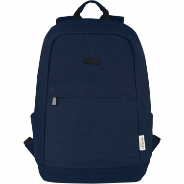 Logo trade promotional merchandise image of: Joey 15.6" GRS recycled canvas anti-theft laptop backpack 18L