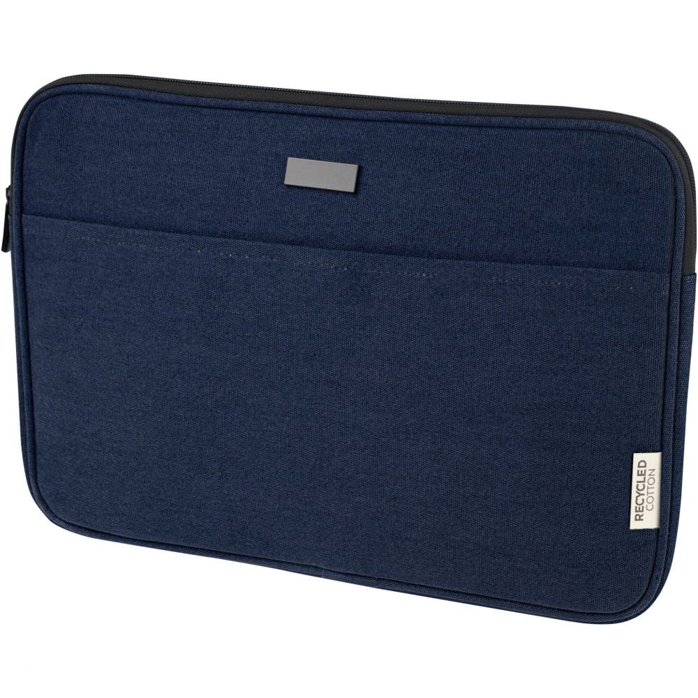 Logo trade corporate gift photo of: Joey 14" GRS recycled canvas laptop sleeve 2L