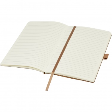 Logo trade corporate gifts picture of: Kilau recycled leather notebook 