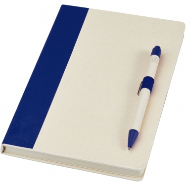 Logo trade promotional gifts picture of: Dairy Dream A5 size reference recycled milk cartons notebook and ballpoint pen set