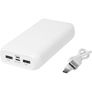 Logo trade promotional gifts image of: Electro 20.000 mAh recycled plastic power bank 