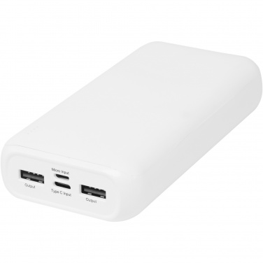 Logo trade promotional giveaway photo of: Electro 20.000 mAh recycled plastic power bank 