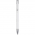 Moneta recycled aluminium ballpoint pen, White