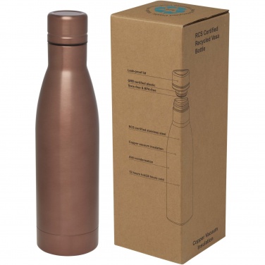 Logotrade promotional gift picture of: Vasa 500 ml RCS certified recycled stainless steel copper vacuum insulated bottle