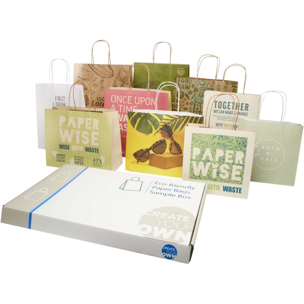 Logotrade corporate gift image of: Agricultural waste and kraft paper bags sample box