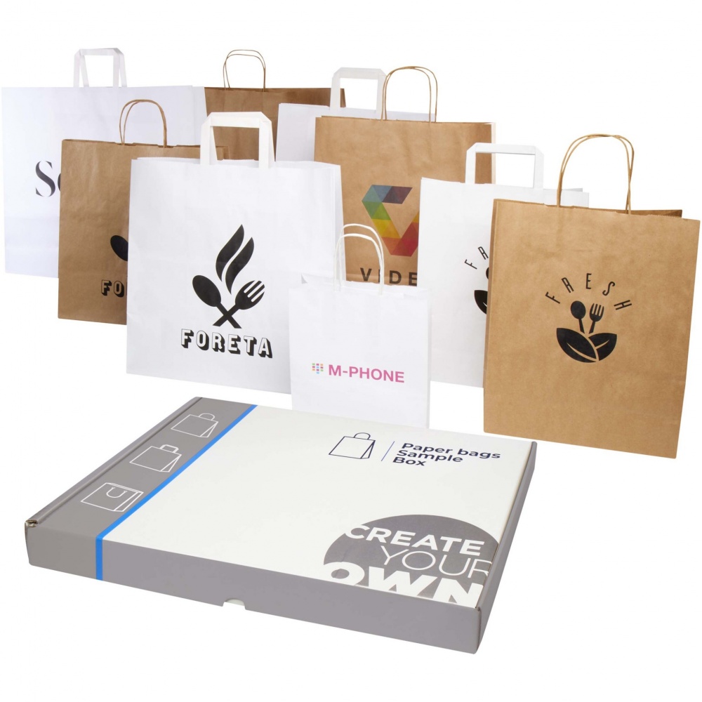 Logotrade promotional product image of: Kraft paper bags sample box