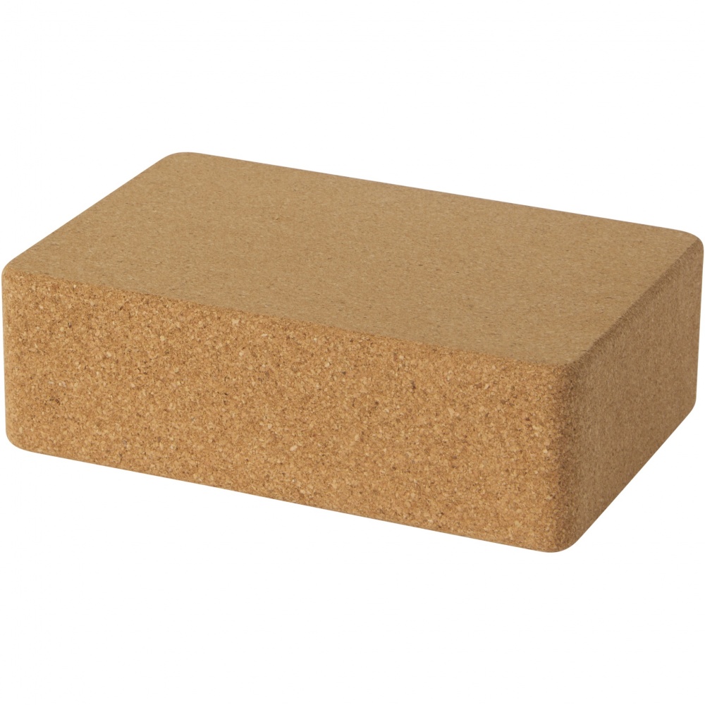 Logotrade promotional gift image of: Trikona cork yoga brick