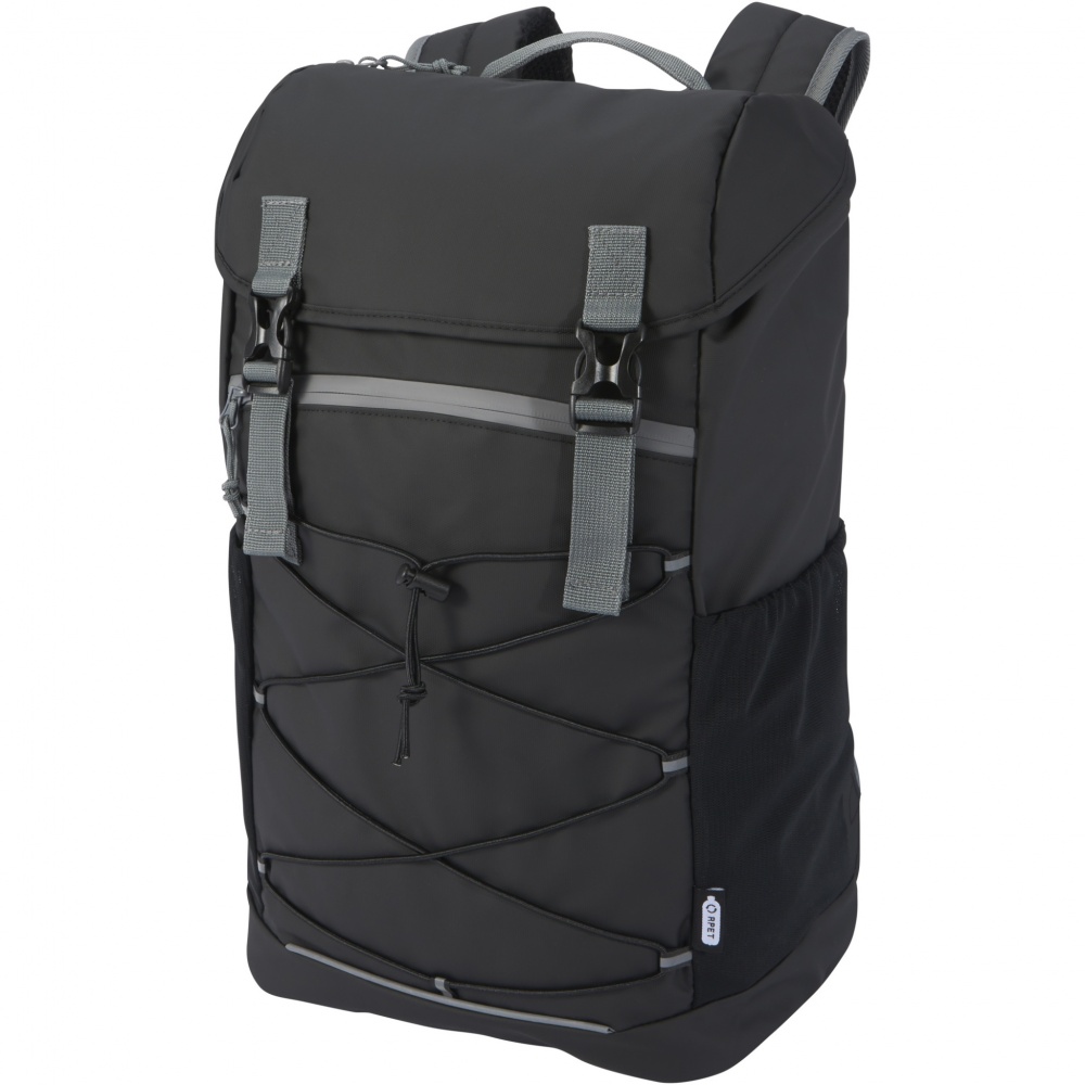 Logo trade business gift photo of: Aqua 15.6" GRS recycled water resistant laptop backpack 23L