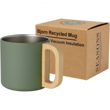 Logotrade advertising product image of: Bjorn 360 ml RCS certified recycled stainless steel mug with copper vacuum insulation