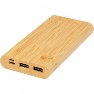 Logo trade promotional item photo of: Tulda 10.000 mAh bamboo power bank