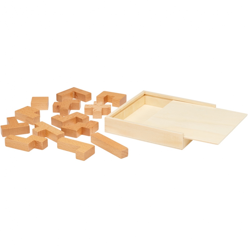 Logo trade advertising product photo of: Bark wooden puzzle