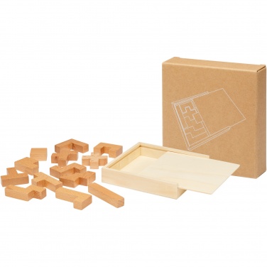 Logo trade promotional merchandise picture of: Bark wooden puzzle