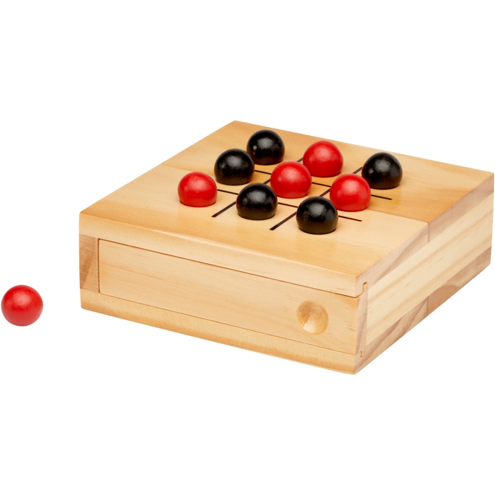 Logo trade promotional products image of: Strobus wooden tic-tac-toe game