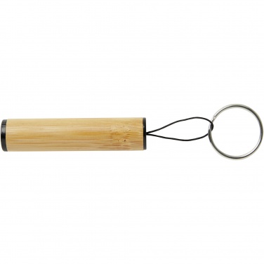 Logotrade business gift image of: Cane bamboo key ring with light