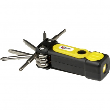 Logo trade business gift photo of: Octo 8-in-1 RCS recycled plastic screwdriver set with torch