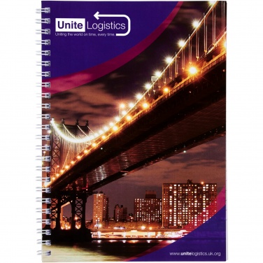 Logotrade promotional giveaway picture of: Desk-Mate® A5 spiral notebook with printed back cover